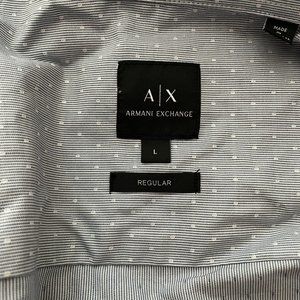 Armani Exchange - Button Up Long Sleeve Dress Shirt